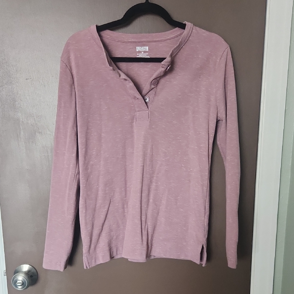 Duluth Trading Co Mauve Long Sleeve Shirt